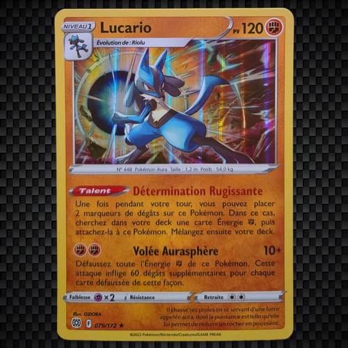 Cartes pokémon lucario - lucario, holo