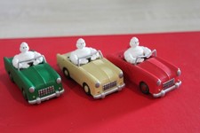 MICHELIN PLASTOY 2006 3 VOITURES MINIATURES COLLECTION BIBENDUM
