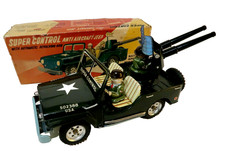 Kanto Jeep Super Control 24Cm Battery Operated Etat Neuf + Boite Japan 1955