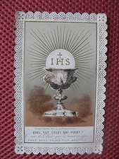 ++"1020"       Ancienne Image Pieuse Canivet Dentelle