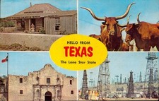 USA - Hello from TEXAS - The lone star state   (E8479)