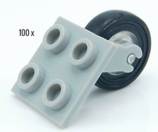 Lego 100 x Light Gray Plate