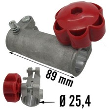 Pièce de jonction tube avec molette pour débroussailleuse multifonction perche 