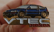 RARE PIN'S VOITURE HONDA CIVIC CR-X MOTEUR VTEC
