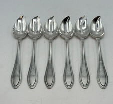 6 FOURCHETTES A HUITRES ARGENT MASSIF POINCON MINERVE ART DECO