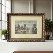 Olympe. Aquarelle encadrée