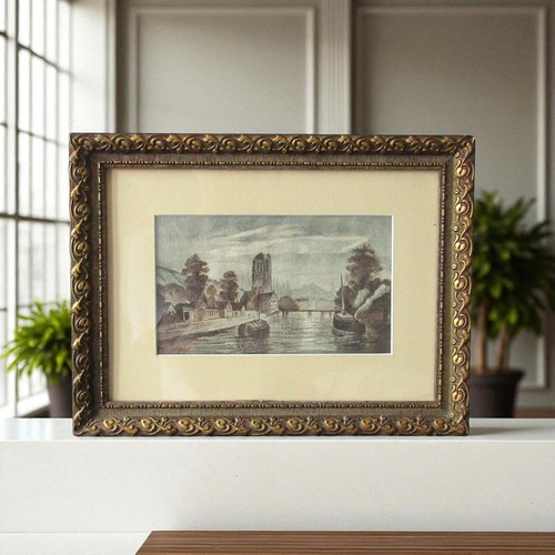 Olympe aquarelle encadrée - aquarelle,