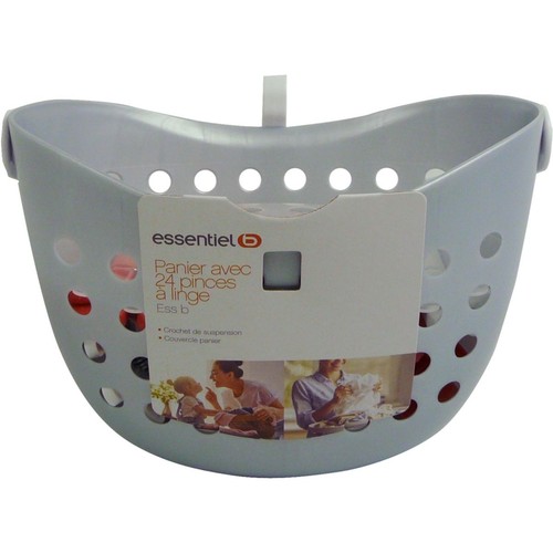 Panier avec pinces linge - panier,