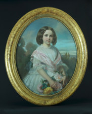 Tableau ancien portrait de