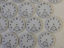 lot 10 cadrans montre gousset neuf de stock ancien diamètre 41 mm