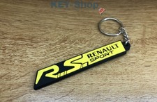 Porte clés / Keychain PVC Sport RS Clio Megane Twingo jaune/yellow