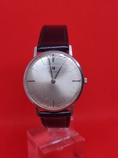 Montre homme LIP GENÈVE Tout acier  Fonctionne montre mécanique + Boîte 