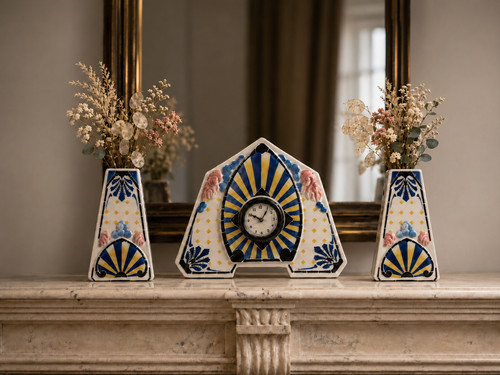 Garniture cheminée art - cheminée,