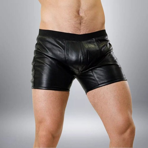 Boxer cuir noir pour - en,