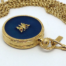 ESTEE LAUDER Parfum solide Concrète plein avec boite MONTRE PAPILLON CHAINE