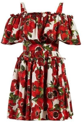 Robe coton épaules - robe, en