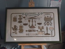 Tableau Broderie " La Cuisine"