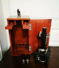 Ancien Microscope STIASSNIE Paris Dans Son Coffret D'Origine En Bois