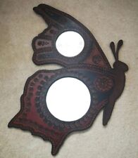 Très Joli Miroir en Cuir