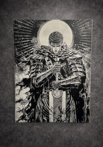 Tableau berserk chevalier - tableau, noir