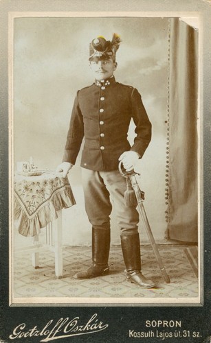 Photo cdv soldier sopron - cdv,