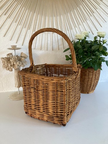 Ancien panier carré en - ancien,