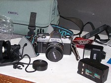 MINOLTIA X-370 ZOOM LENS AND