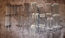 Lot 38 rails LR LOUIS ROUSSY train Echelle 0 -Courbe & droit -acier sans devers