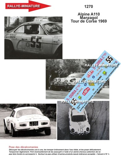 Decals ref 1270 alpine - decals, 1/24