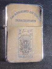 BRIQUET 1° RTP REGIMENT DU TRAIN PARACHUTISTE STYLE ZIPPO ESSENCE TOULOUSE TAP