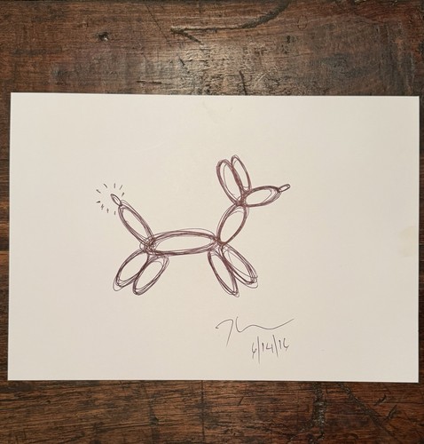 Dessin original jeff koons - original,