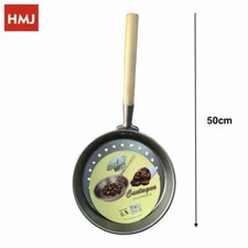 X Poêle À Châtaignes Perforée Pour Cuire Des Châtaignes 50Cm Hmj