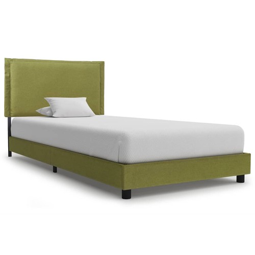 Cadre lit vert tissu - vert, 90x200