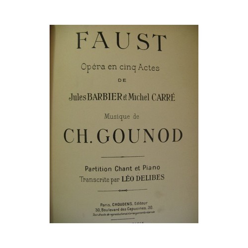 Gounod charles faust chant - faust,