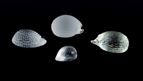 Quatre hérissons verre - quatre,