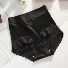 Femme faux soie slip culotte - faux,