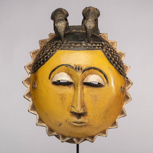 0965 masque baoule - avec, socle