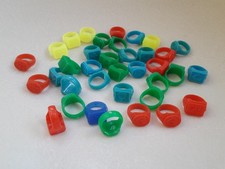 Gros lot bagues plastique