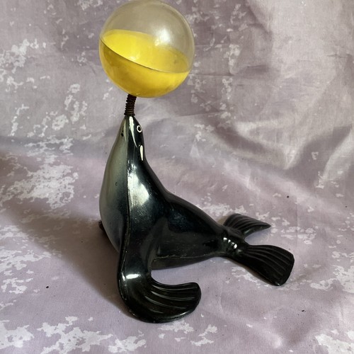 Jouet vintage otarie noire - jouet,
