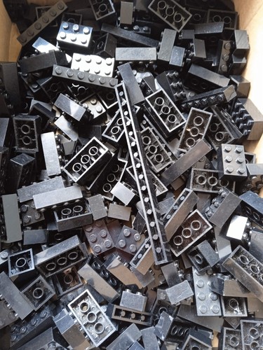 Lego briques noir 300 - 300, grammes