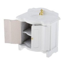 Meuble de toilette miniature pour maison de poupée 1:12, lavabo, meuble de