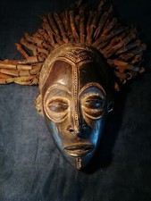 Masque Africain Sénégal original superbe année 1970 1980