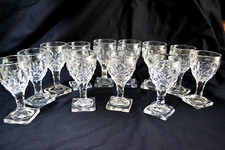 12 verres début XIX e cristal vonèche