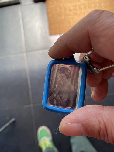 Porte clé vintage femme pin - clé,