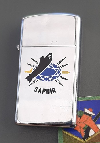 Briquet zippo slim sna - slim, saphir