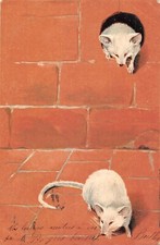 CPA Fantaisie Carte gaufré deux petits rats (253491)