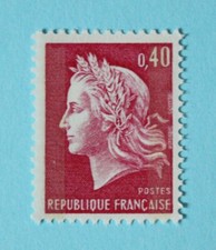 Année 1967 France YT 1536Ba neuf luxe ** Cheffer deux bandes de phosphorescentes