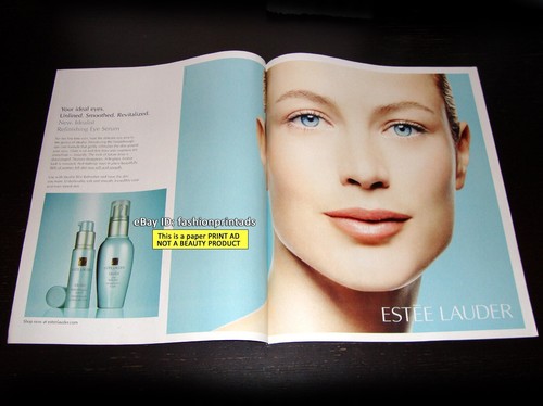 Estee lauder page print ad - lauder, 2-page