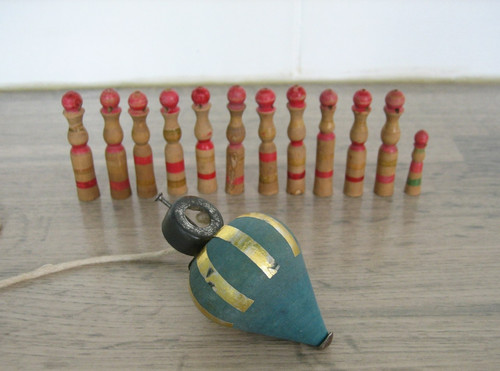 Ancien jeu mini quilles - ancien,