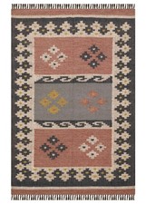 Rectangle Tapis Kilim Vintage